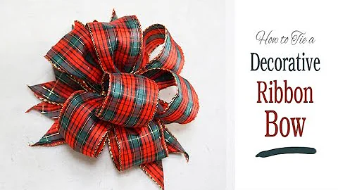 How to Make a BOW from Wired Ribbon | Easy DIY Gift Bows | Christmas Decor