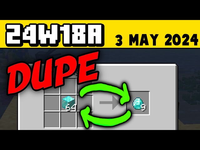 Infinite Dupe Glitch added in Minecraft! class=