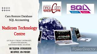 CARA RESTORE DATABASE SQL ACCOUNTING