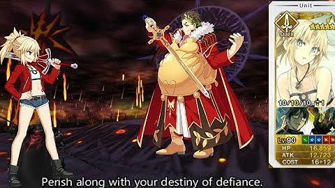 FGO [JP] Grail Front II Day 3 Mordred solo