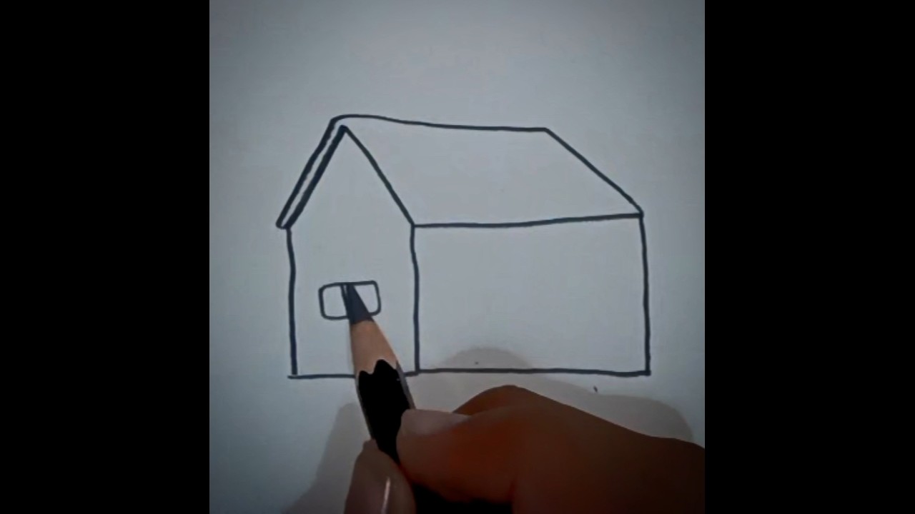 How to draw house 