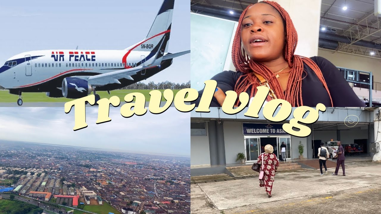 MY TRIP WITH AIR PEACE AIRLINEFROM LAGOS TO ASABA! YouTube