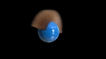 XGen - IGS Dynamics in a reference scene.