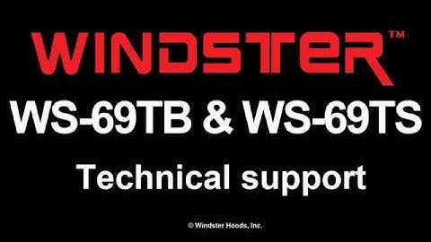Windster Range Hood - WS-69TB and WS-69TS - How to change light bulbs
