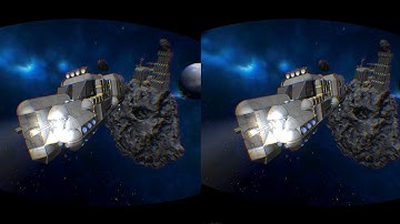 Space Engineers in Virtual Reality:  SteamPunk Cargo ship