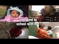 BRINGING MY BABY TO HIGHSCHOOL WITH ME ! + Alayah goes to her first birthday party ! | Teen Mom Vlog