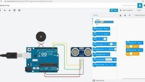 Smart Stick for Blind People Using Ultrasonic Sensor || Tinker cad