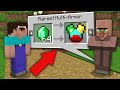 Minecraft NOOB vs PRO: ONLY THIS VILLAGER TRADING RAREST MULTI ARMOR! Challenge 100% trolling