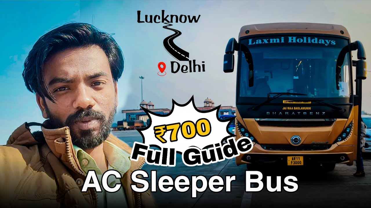 Lucknow to Delhi Bus Journey | Full Night Travel Vlog | Bus Experience, Highway & Arrival
