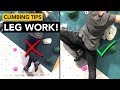 Rock climbing tips how to use your legs more effectively to avoid grip stress