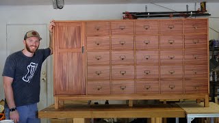 Making a Large Apothecary Cabinet Featuring a Frame and Panel Door