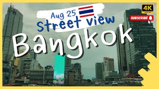 [การเดินทาง]  Bangkok street views expressway Aug 2025 #bangkok  #4k #travel #streeview #ถนนกรุงเทพ