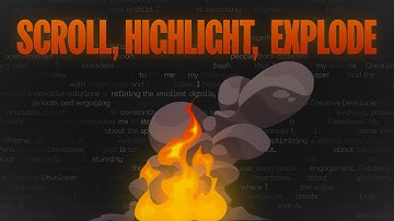 I Made My Text Explode on Scroll (A Wild Physics-Driven Text Animation)