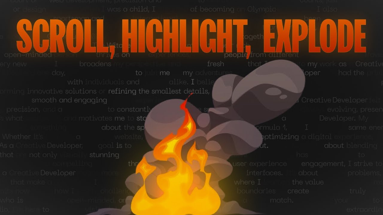 Text Animations Explode I Made My Text Explode on Scroll (A Wild Physics-Driven Text Animation ...