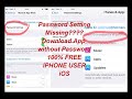 How to download Apps without Apple ID Password/100% free & Easy Tutorial I Find Password Setting iOS
