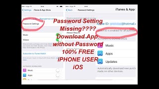 How to download Apps without Apple ID Password/100% free &amp; Easy Tutorial I Find Password Setting iOS