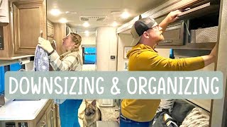 Tips for Downsizing & RV Organization | FULL TIME RV LIVING