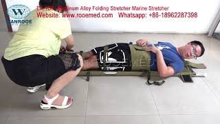 EA 1D8 Aluminum Alloy Folding Stretcher Marine Stretcher