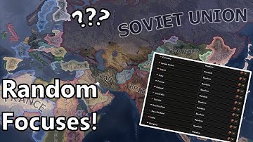 Hoi4 Timelapse But Nations Pick Random Focuses