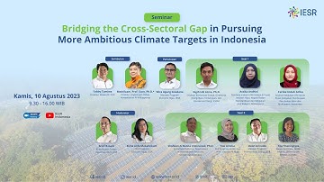 Bridging the Cross-Sectoral Gap in Pursuing More Ambitious Climate Targets in Indonesia