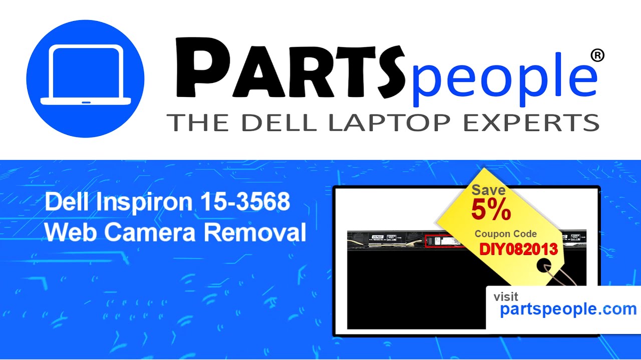 Dell Inspiron 3568 P47f004 Web Camera Replacement Video Tutorial Youtube