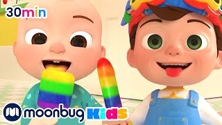 Buntes Eis am Stiel | Kinderlieder und Cartoons | CoComelon | Moonbug Kids Deutsch