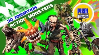 Green Screen Action Movies Monsters and Animals Attack - Footage PixelBoom