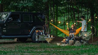 It's Wrangler TODAY 🙌🏼 / JEEP WRANGLER CAR CAMPING 🛻 [ RELAXING, COZY ]