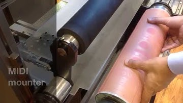 Demo of Midi mounter for sleeves and shaftless cylinders.