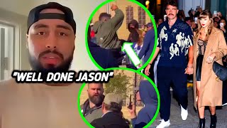 Oh My! Ross Travis Reacts to Jason Kelce smashing a fans phone after insulting Travis Kelce.