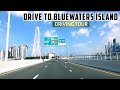 [4K] Sunset Drive to Bluewaters Island Dubai via Al Khail Road