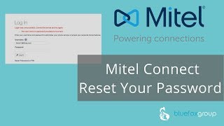 Resetting your Password and Voicemail Pin on Mitel Connect Cloud