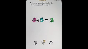 brain out level 84 | A simple question! Make the following equation hold |  walkthrough solution