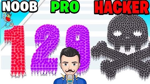 NOOB vs PRO vs HACKER vs | In Crowd Number Run By Quick Games