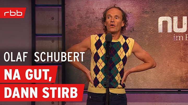 Olaf Schubert: Reden ist nicht einfach | Comedy | Nuhr im Ersten