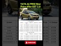 TATA ALTROZ New Price After GST 2 0 Tatamotors Altroz Carnewstoday Ytshorts