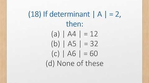 Pure Mathematics MCQS Test