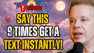 Zeg dit 9 keer en ontvang direct een sms-bericht van uw specifieke persoon || Joe Dispenza