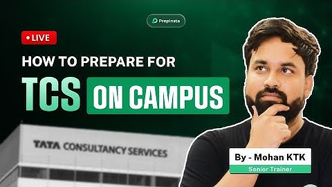 TCS On-Campus 2026 LIVE 🔴 | Full Preparation Strategy, Exam Pattern & Tips to Crack!