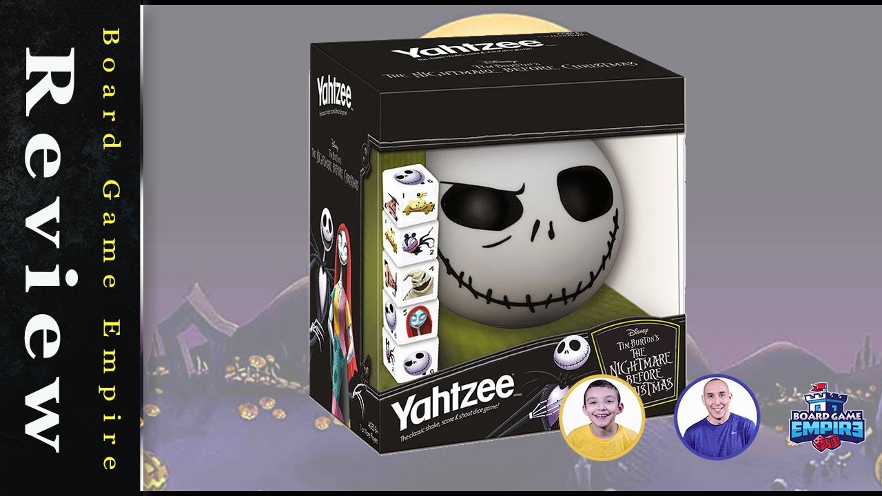 Disney Yahtzee The Nightmare Before Christmas Dice Game | Collectible Jack  Skellington Toy | Family Dice Game & Travel Games