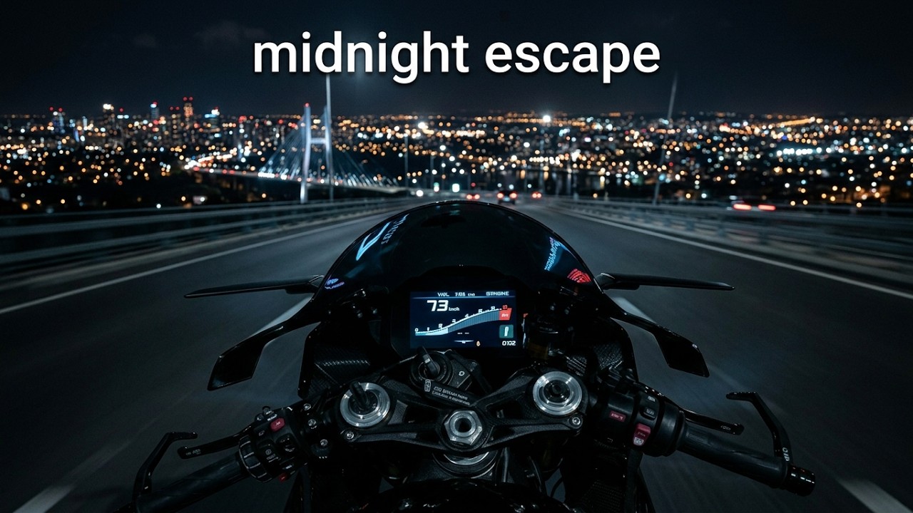 7 Hours of Midnight Escape – Calm Motorcycle Therapy