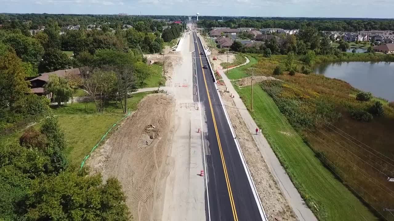 Aerial view Dupont Road reopens YouTube