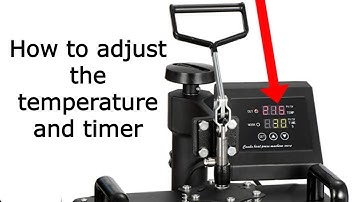 How to set the temperature and timer on the f2c pro | heat press machine