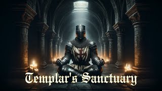 TEMPLAR'S SANCTUARY | Meditate to Gregorian Chants with Gentle Candle Crackling | ASMR