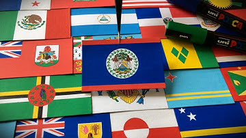 BELIZE 🇧🇿 | Flag Drawing