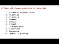 Crystal Properties and Characteristics in Science