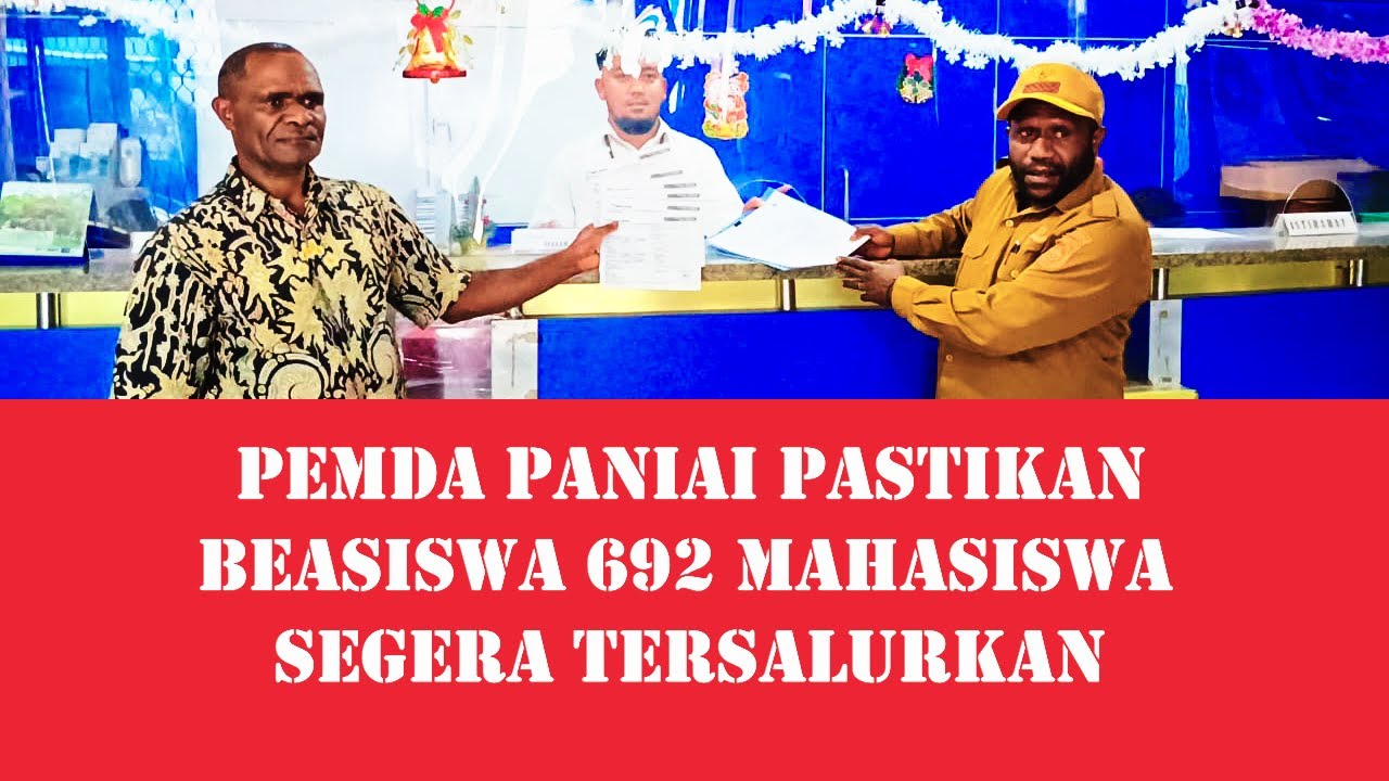 Sebagian Besar Mahasiswa Paniai Sudah Terima Beasiswa Akhir Studi   YT