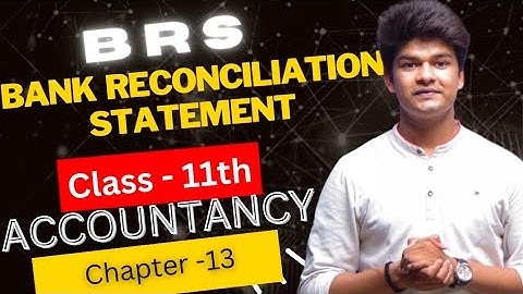 Bank reconciliation statement | Class 11 account chapter 13 | By Avdhesh sir