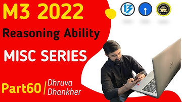 M3 2022 MISC SERIES (Part-60)||  IBPS/SBI/RBI MAINS 2022|| By Dhruva Sir