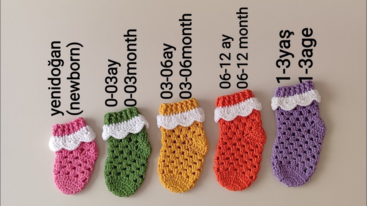 EASY CROCHET✅15 DAKİKADA ÇOK KOLAY SÜSLÜ ÇORAPLAR ÖRELİM❤BU TARİFE BAYILACAKSINIZ 🎁Crochet Pattern